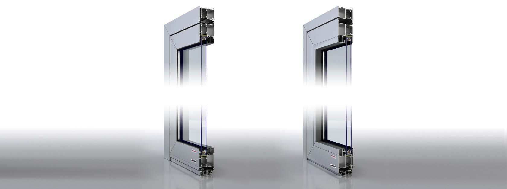 thermally broken aluminium dors