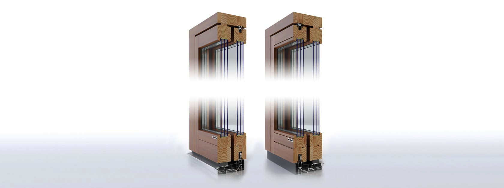 thermally broken aluminium dors